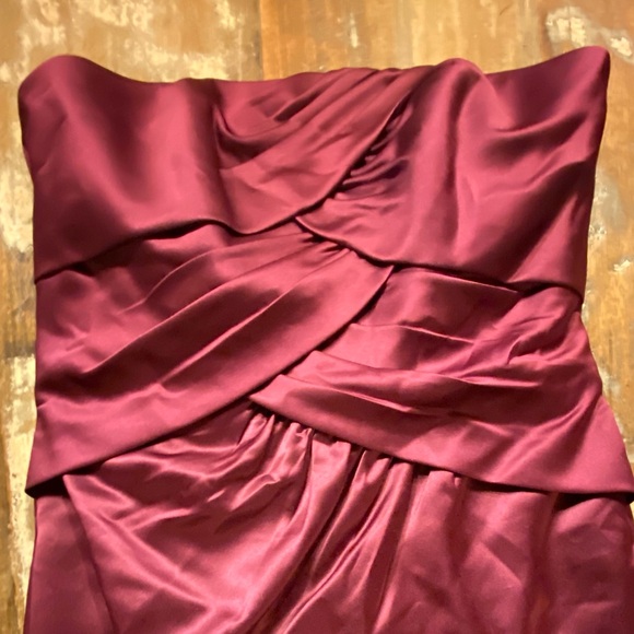 NEW Alfred Angelo Berry 7231 Purple Sweetheart Strapless Bridesmaid Dress 12 - Picture 6 of 7